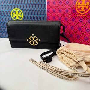 Tory Burch Black Leather Crossbody Bag